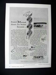 Frantz Manufacturing Filuma Garage Doors door 1965 print Ad 