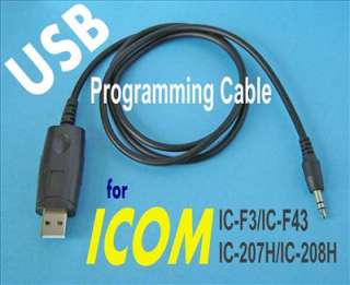 USB Programming cable for ICOM IC F10 IC R5 IC R20  