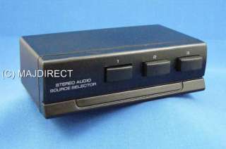 Stereo 3 Way Audio Source Selector Switch Box   74 1310  