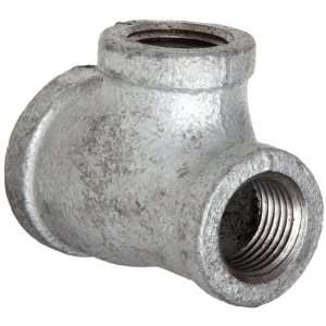 Anvil 8700122701, Malleable Iron Pipe Fitting, Reducing Tee, 3/4 x 1 