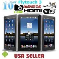 Flytouch III 4GB, Wi Fi + 3G (Unlocked), Android 2.3 10.2 in   Silver 