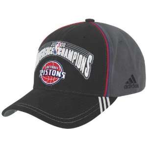  adidas Detroit Pistons Black/Gray 2008 NBA Eastern Conference 