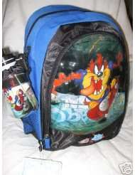 Taz Tazmanian Devil Looney Tunes Backpack School Bag Match Sports 