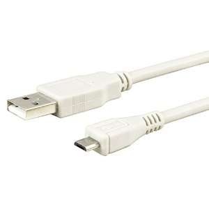  4FT USB 2.0 A B Micro 5 Pin Cable, White Electronics