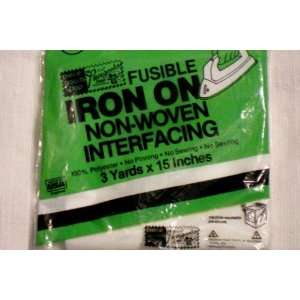 Fusible Iron On Non Woven Interfacing    100% Polyester  No Pinning 