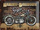 Harley Davidson Genuine (Brick Wall) large embossed steel sign (na 