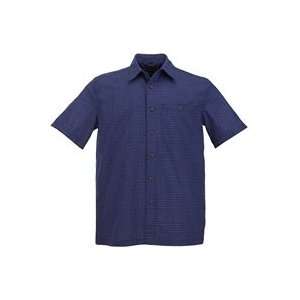  5.11 Tactical Covert Dress Shirt Short Sleeve Blue Plaid 