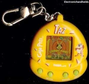 TAZ electronic handheld key chain virtual pet game by Tiger. Tested 