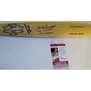   Bat   Adirondack INSCRIBED JSA   Autographed MLB Bats Sports