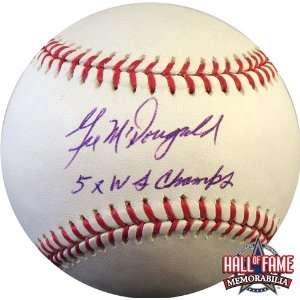 Gil McDougald Autographed/Hand Signed Official Rawlings MLB Baseball 
