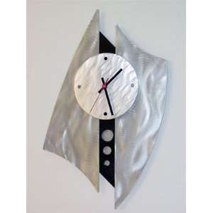  Modern Art Wall Clock. Contemporary Metal Clock Original 
