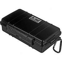 Pelican 1060 Solid Black Micro Case w/Lid and Carabiner  