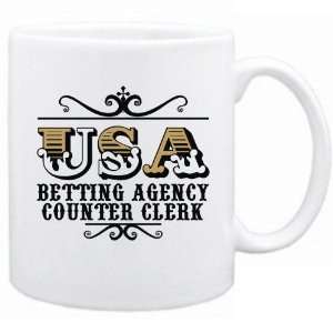  New  Usa Betting Agency Counter Clerk   Old Style  Mug 