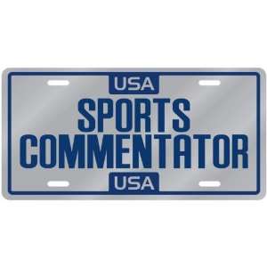 New  Usa Sports Commentator  License Plate Occupations  