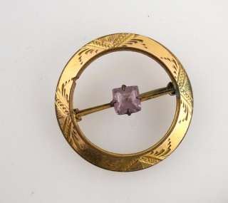 Victorian Brooch & Hat Stick Pins Amethyst Quaint  