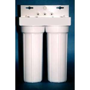  Undercounter Water Filter, Double Cartridge Refillable with Fluoride 