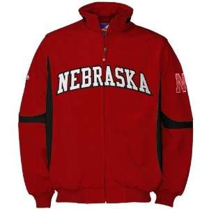  Majestic Nebraska Cornhuskers Scarlet Premier Jacket 
