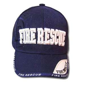  NAVY BLUE FIRE RESCUE YOUTH KIDS BASEBALL CAP HAT SMALL 