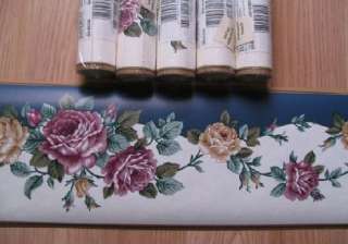 Rolls IMPERIAL Floral Wallpaper Border 6 3/4 in  
