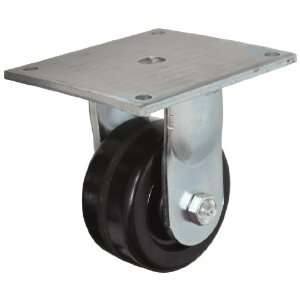  Caster, Rigid, Phenolic Wheel, Roller Bearing, 1200 lbs Capacity, 6 