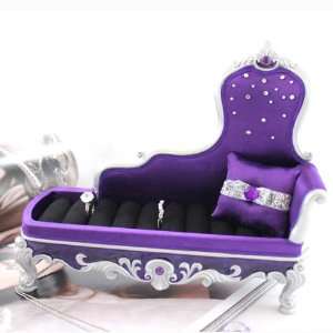  Victorian Couch Lounge Chair Ring Holder Purple