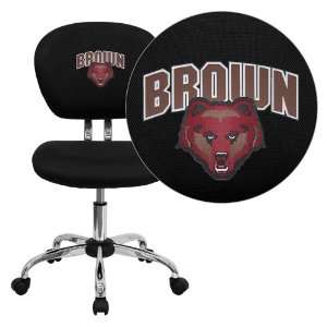  Brown University Bears Embroidered Black Mesh Task Chair 