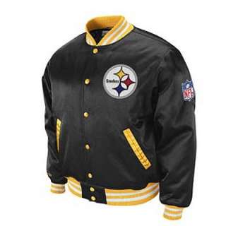 NFL Pittsburgh Steelers Screen Satin Jacket Mitchell & Ness Throwback 