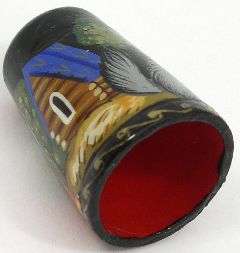   Hand Painted Lacquer Thimble #1270 Little Red Riding Hood  