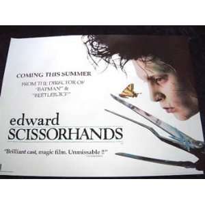 Edward Scissorhands (Original British Quad Movie Poster)