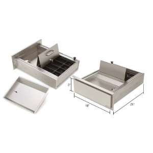 CRL Brushed Stainless Steel Transaction and Cash Box Drawer by CR 