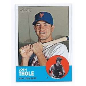  2012 Topps Heritage #27 Josh Thole New York Mets Sports 