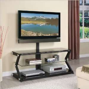   Furniture Sandy Black 50 TV Stand with Bracket Furniture & Decor