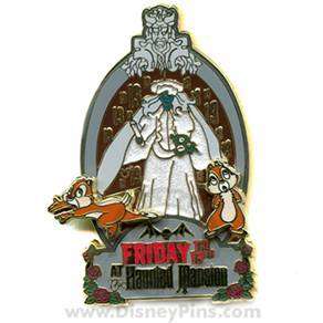 CHIP DALE Friday The 13TH HAUNTED MANSION LE Disney Pin  