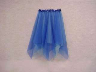 25 Long Adult Chiffon Hanky Skirt 2 Layer 1412  