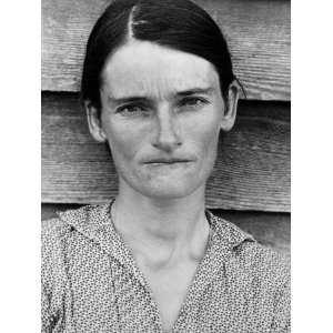  Portrait of a Solemn Annie Mae Gudger, Sharecroppers Wife 