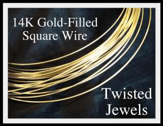 You choose the gauge of 14K Gold Filled Square Dead Soft Wire Simply 