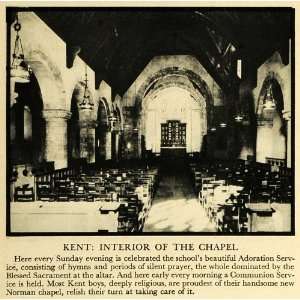  1931 Print Kent Connecticut School Religion Altar Norman 