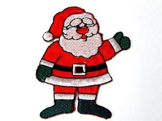 SANTA CLAUSE CHRISTMAS IRON ON PATCH EMBROIDERED I151  
