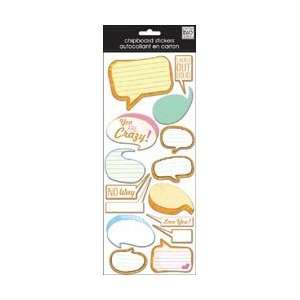   Chipboard Word Bubbles MCBP 70; 3 Items/Order Arts, Crafts & Sewing