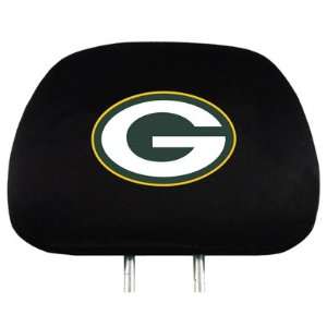 NFL Green Bay Packers Pair Car Seat Head Rest Covers 