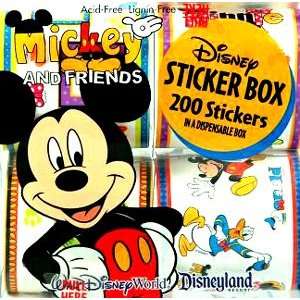  Mickey & Friends Stickers   Boxed Set Of 200 (Theme Park 