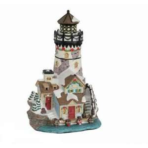  Forever Gifts Village Fiber Optic Christmas Lighthouse 