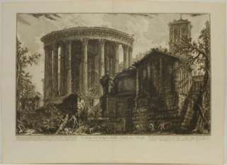 Piranesi “visión del templo de la sibila Tivoli” C. 1760