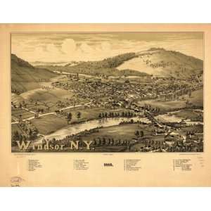  1887 map of Windsor, New York