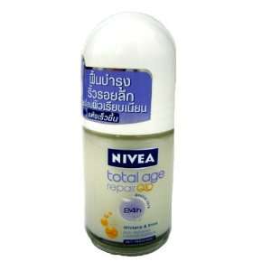  Nivea Total Age Repair Q10 Whitening Roll on Deodorant 24 
