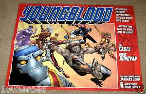 Big YOUNGBLOOD Poster #1 signed ROB LIEFELD & JOE CASEY  