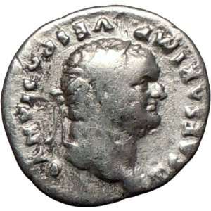  TITUS 79AD Rare Authentic Silver Ancient Roman Coin Large 