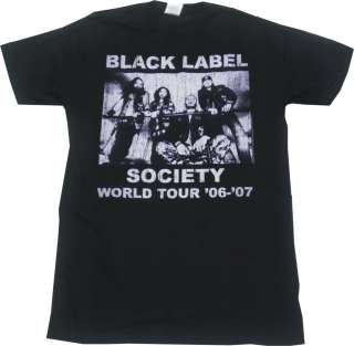 Zakk Wylde BLS Black Label Society World Tour Shirt  