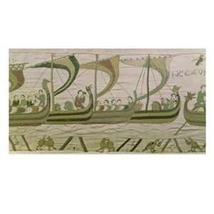  William and His Fleet Cross the Channel to Pevensey, from the Bayeux 