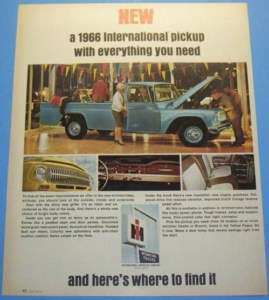 1966 INTERNATIONAL PICKUP WITH EVERTHING YOU NEED AD  